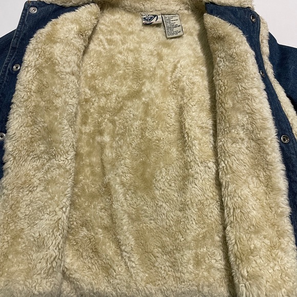 Girls ROXY JACKET! SIZE LARGE Sherpa Lined Denim Jean Jacket *FREE SHIPPING!* - Picture 7 of 11
